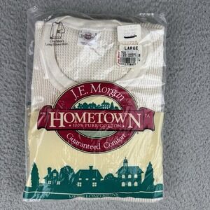 Vtg J.E. Morgan Hometown One Men's  Shirt Long John's Large